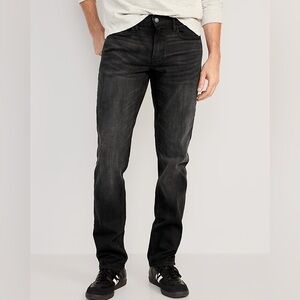 Old Navy Straight 360° Stretch Performance Jeans in Washed Black Size 40x30